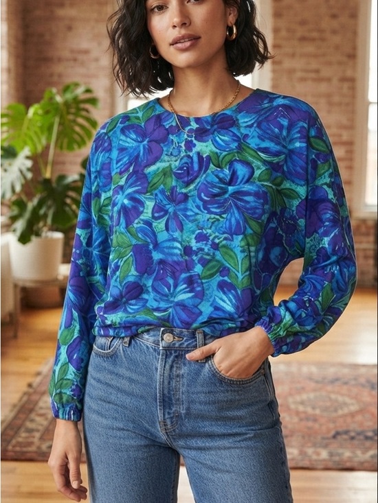 Monsoon Tops - Vintage Monsoon long sleeve floral top